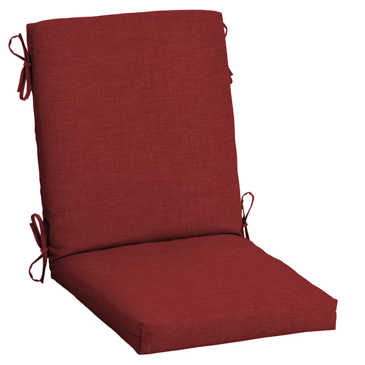 Arden Selections Outdoor Dining Chair Cushion 20 x 20 Rain-Proof Fade 44 in L x 20 in W x 3.5 in H - Ruby Red Leala