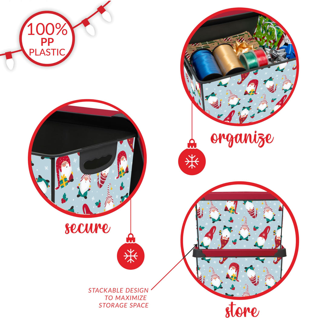 Simplify "Gnome Sweet Gnome Design Storage Bin|Christmas Tote|Holiday Décor