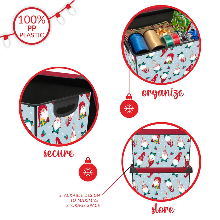 Simplify "Gnome Sweet Gnome Design Storage Bin|Christmas Tote|Holiday Décor