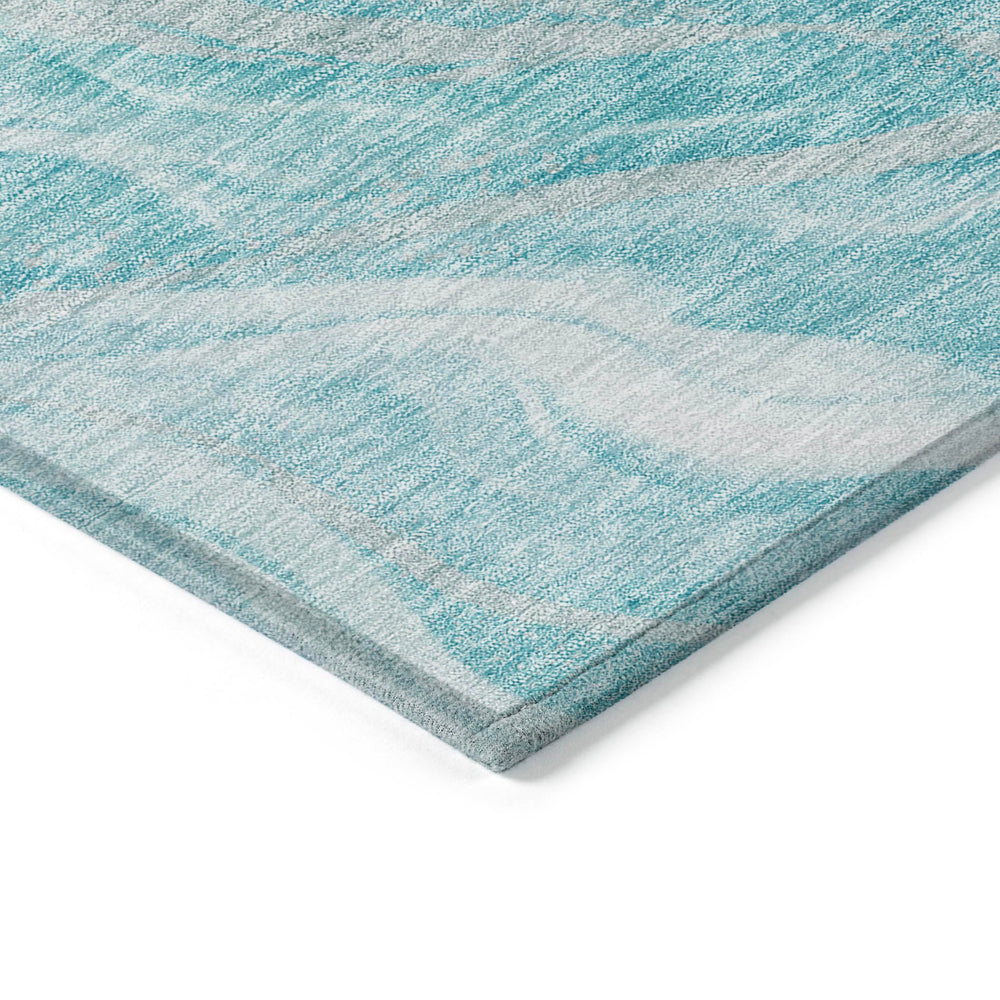 Addison Rugs Chantille ACN720 Teal 8' x 10' Indoor Outdoor Area Rug Easy Clean - Diamond Home USA