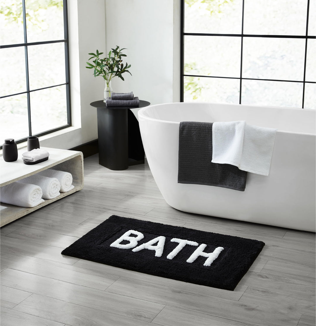 Creative Home Ideas Cotton Bath Rug - Soft Cotton Bath Mat - Bathroom Decor