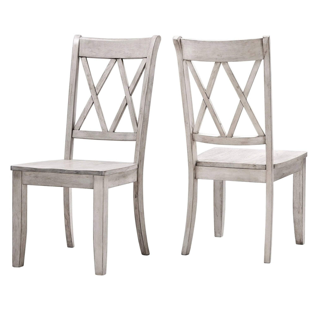 Inspire Q Eleanor X Back Wood Dining Chair (Set of 2) by Classic Dining Chairs Antique