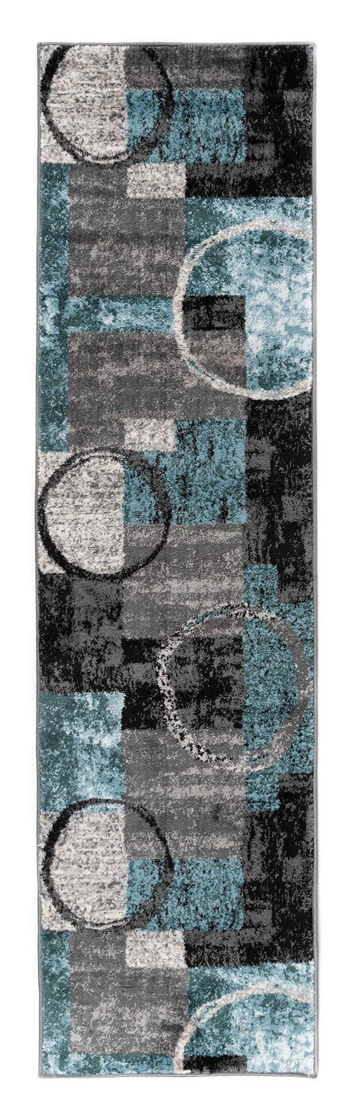 Rugshop Abstract Polypropylene Machine-Made Circle Area Rug