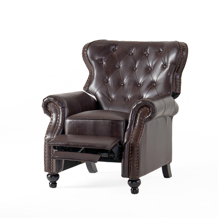 Christopher Knight Home Walder Reconstituted Bycast Leather Recliner Brown