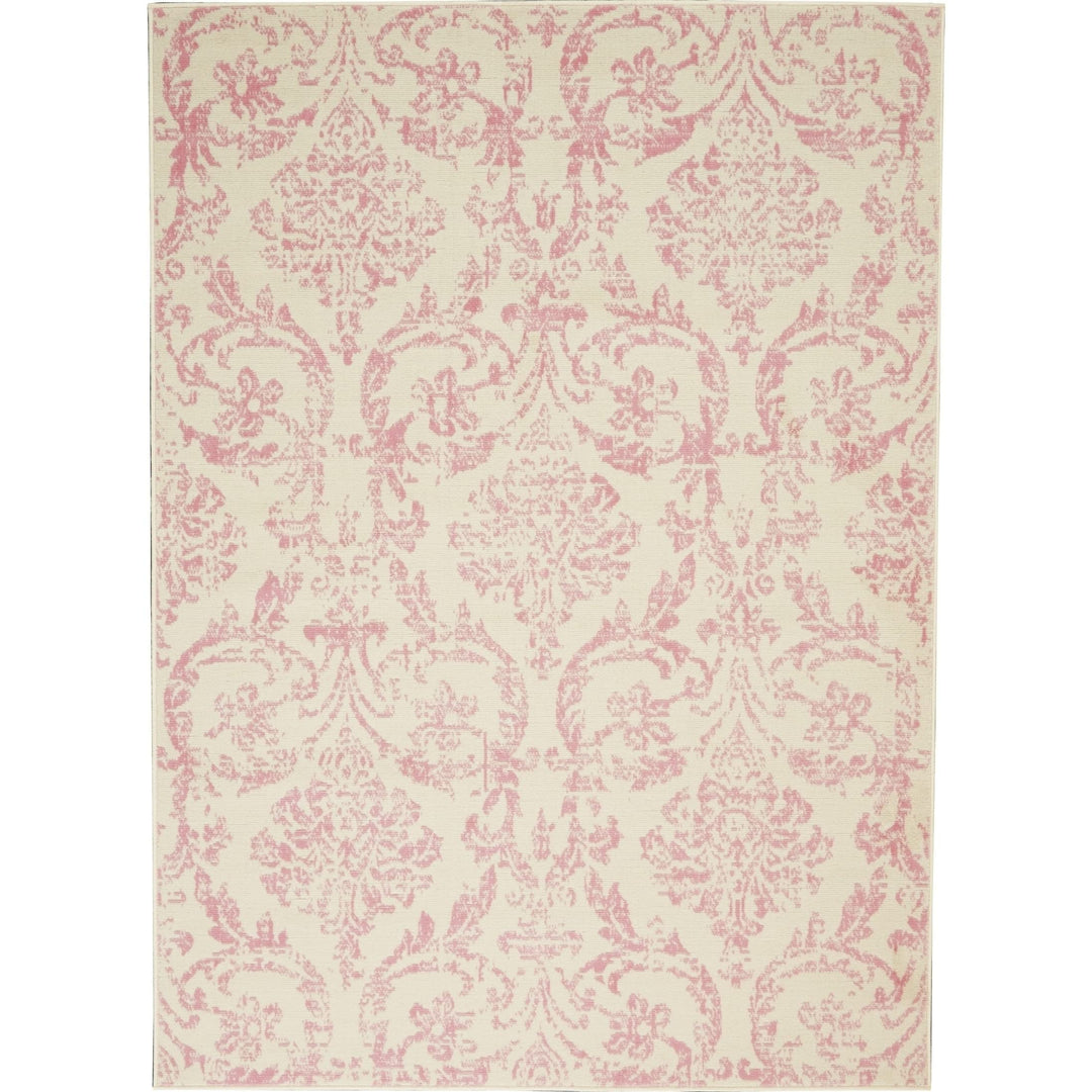 Nourison Jubilant Vintage Farmhouse Damask Area Rug