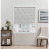 Exclusive Home Prague Trellis 100% Blackout Polyester Roman Shade 31"x64" Silver 31x64 - Silver