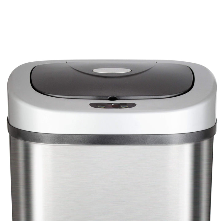 21.1-Gallon Motion Sensor Stainless Steel Trashcan Silver