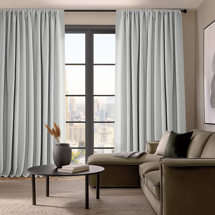 Exclusive Fabrics Faux Linen Room Darkening Curtain (1 Panel)