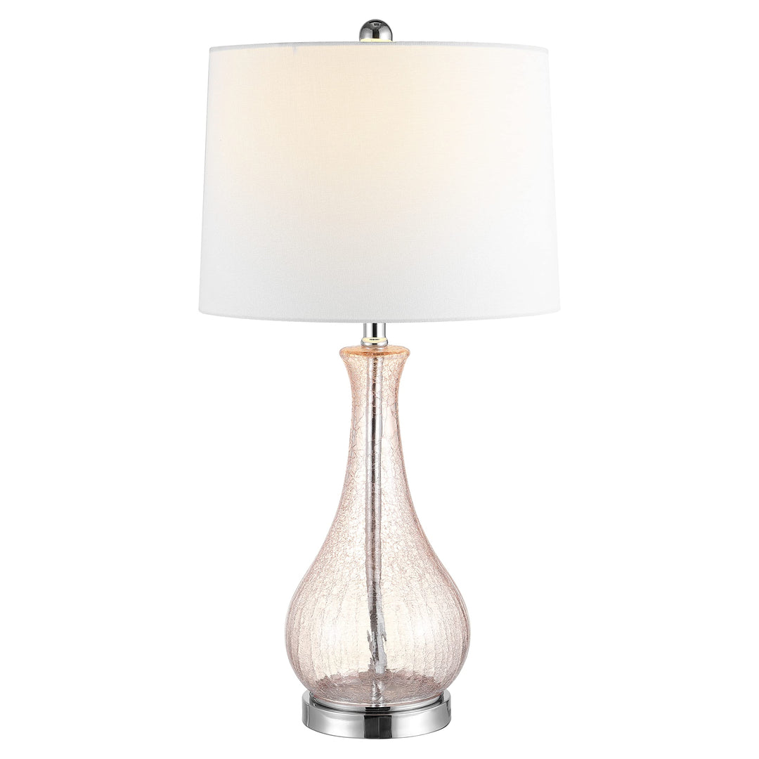 Safavieh Lighting Collection Finnley Light Blush Crackle 28-inch Bedroom