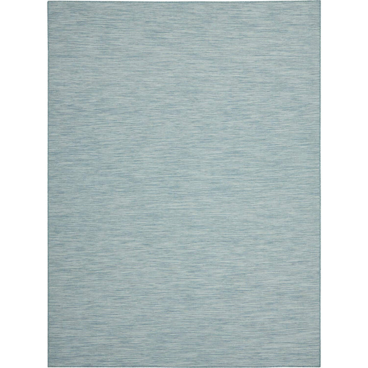 Nourison Positano Indoor/Outdoor Aqua 10' x 14' Area Rug Easy Cleaning Non 10' x 14' - Aqua