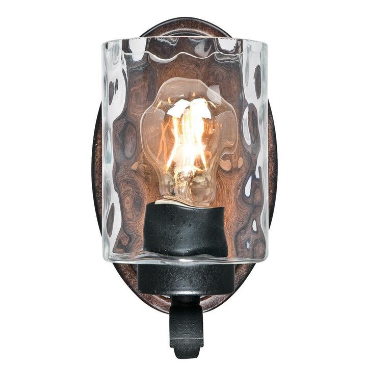 Westinghouse 6331600 rnwell One-Light Indoor Wall Fixture Textured Iron and