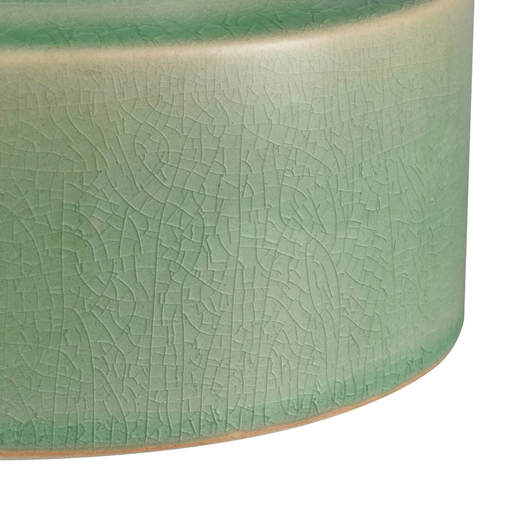 Vase Medium Green Modern Contemporary Ceramic