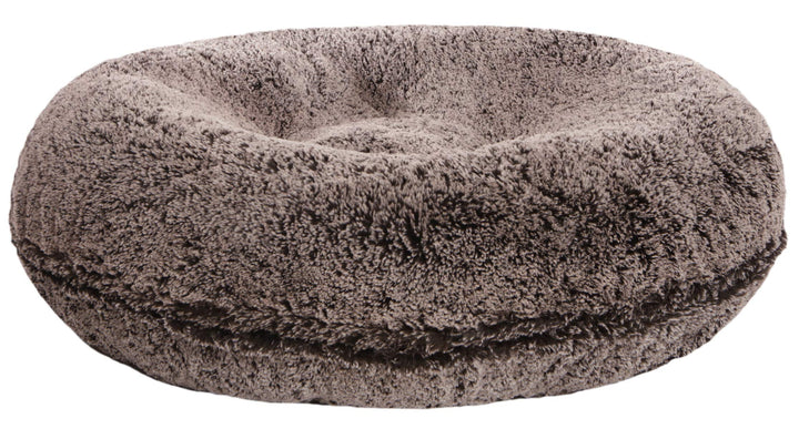 Bessie + Barnie Pet Bed Mat - Faux Fur Bagel Dog Bed - Extra Plush Waterproof SM - 30"