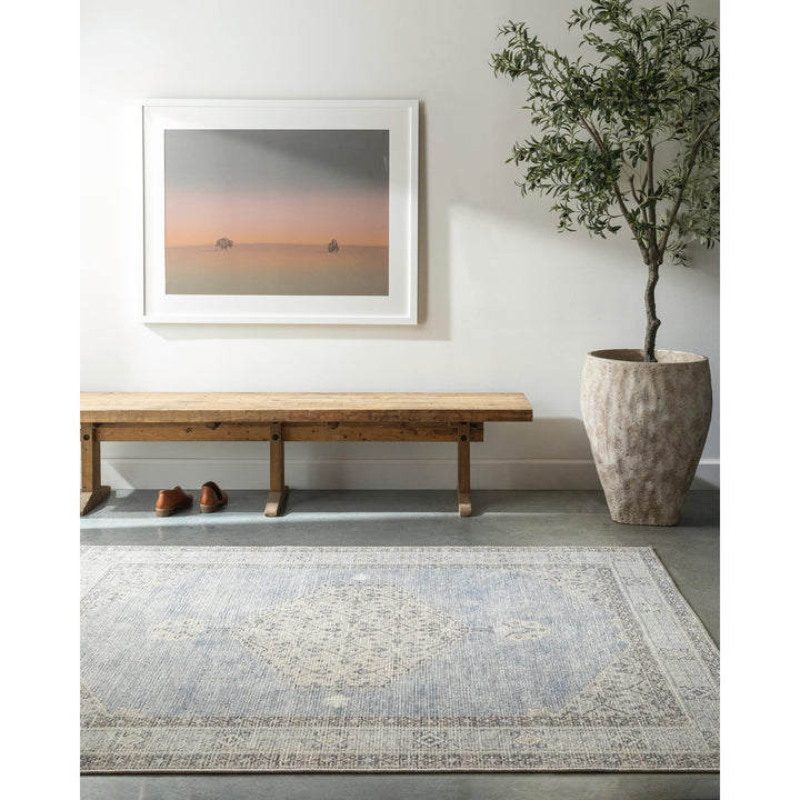 Livabliss x Becki Owens Lila Vintage Area Rug 3'11" x 5'7" Denim (4' x 6') 3'11" x 5'7" - Denim