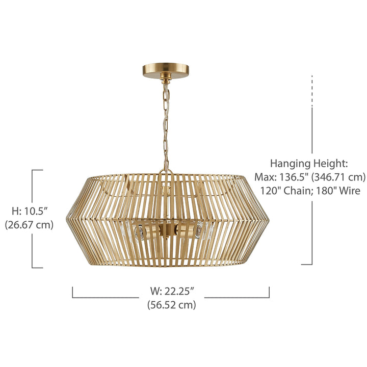 Austin Allen 330345MA Kiva Modern Pendant Lighting Fixture 4-Light 240 Total - Diamond Home USA