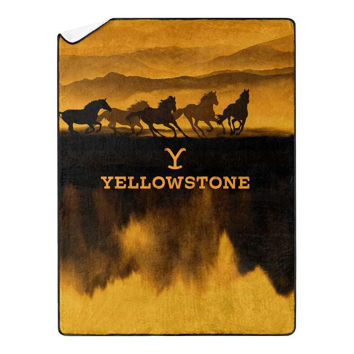 Northwest Yellowstone Oversized Silk Touch Sherpa Throw Blanket 60" x 80" Wild