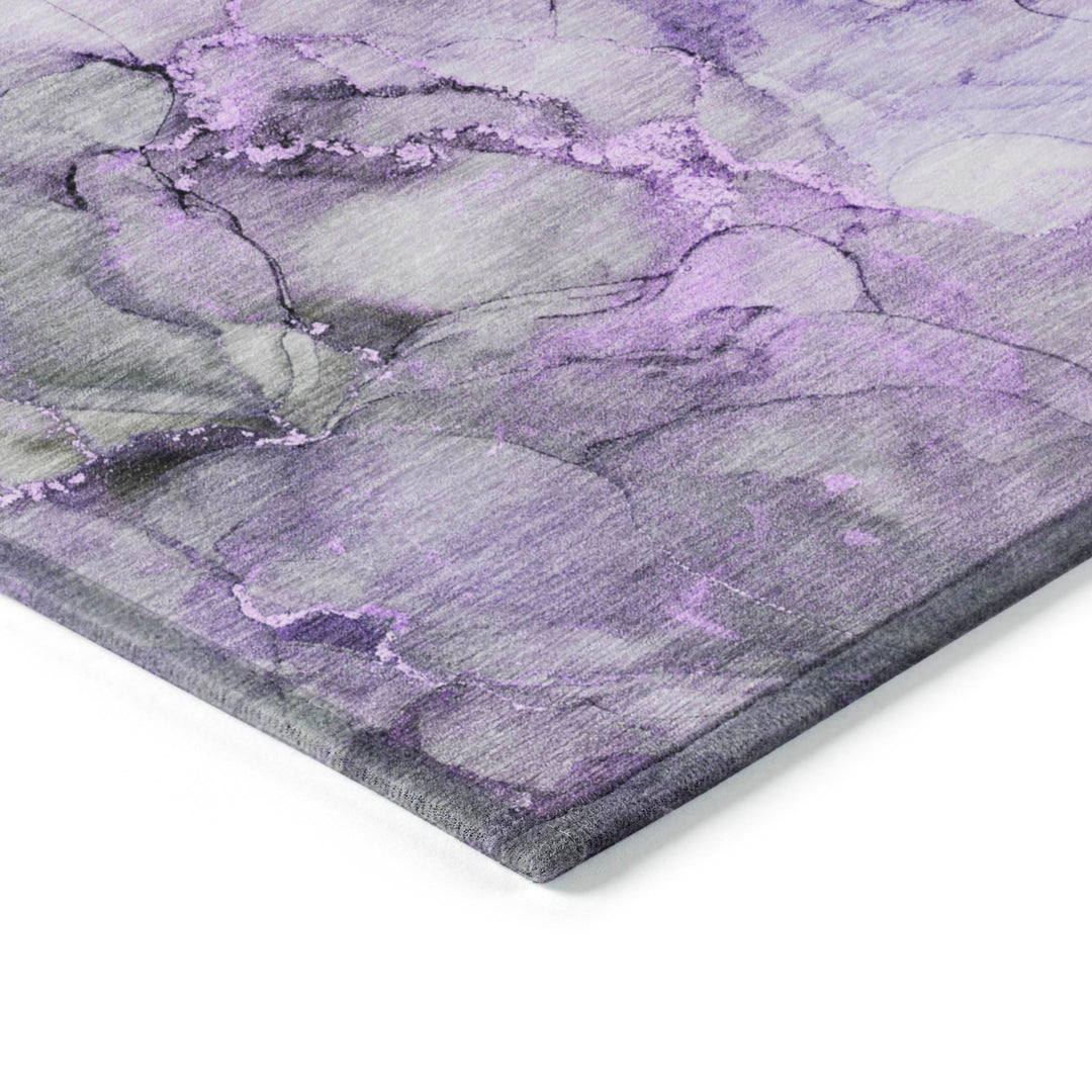 Machine Washable Indoor/ Outdoor Abstract Chantille Rug