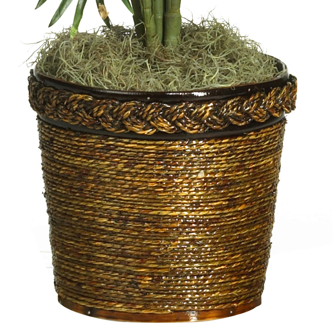 Nearly Natural 5263-0308 56in. Areca Palm Silk Tree with Basket Green 30" x