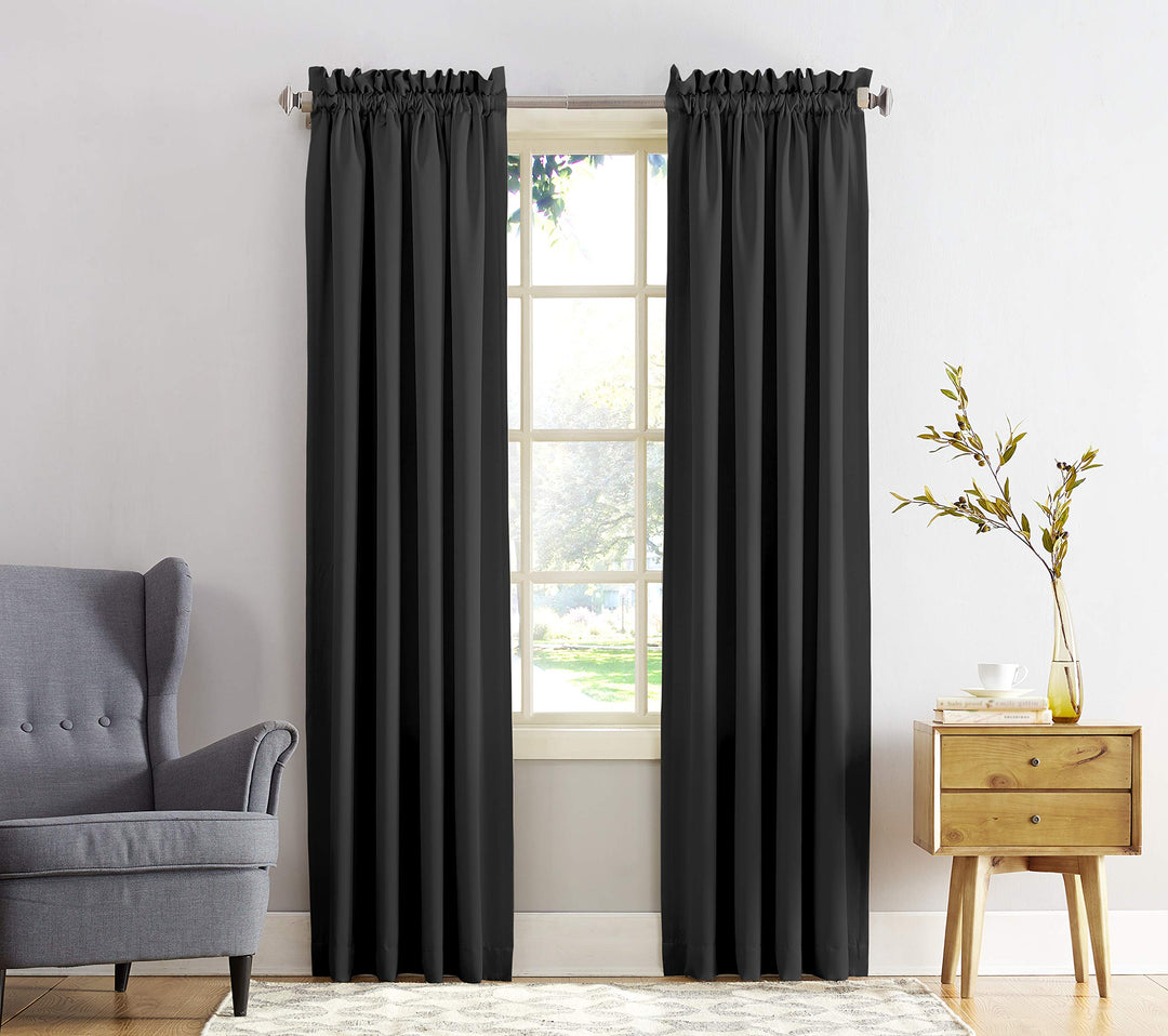 Porch & Den Inez Room Darkening Window Curtain Panel and Valance, Single Panel