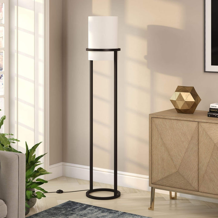 Blackened Bronze Floor Lamp Black