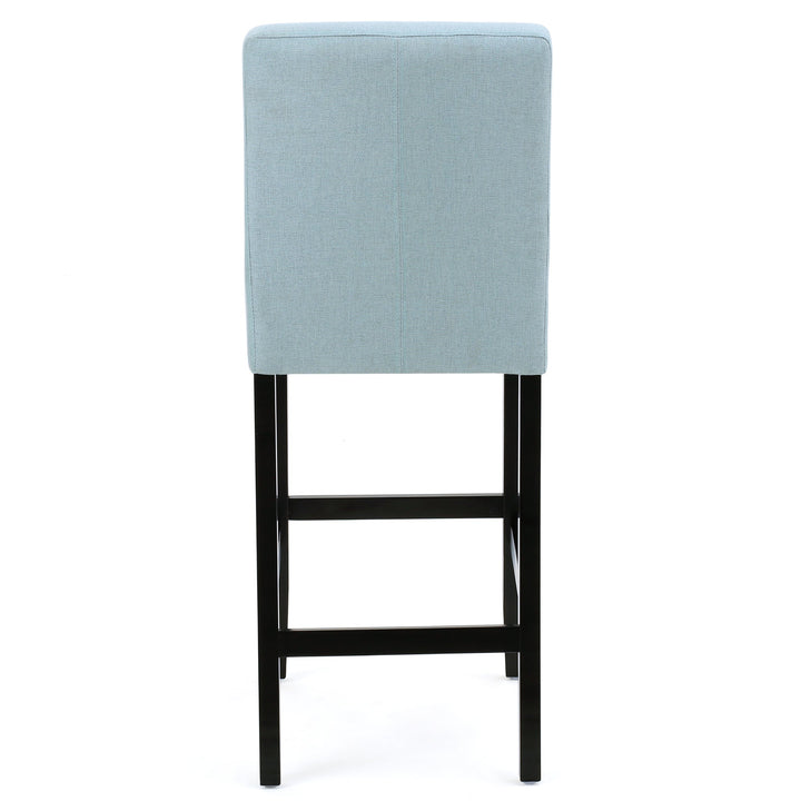 Christopher Knight Home Lopez Fabric Barstools 2-Pcs Set Light Blue