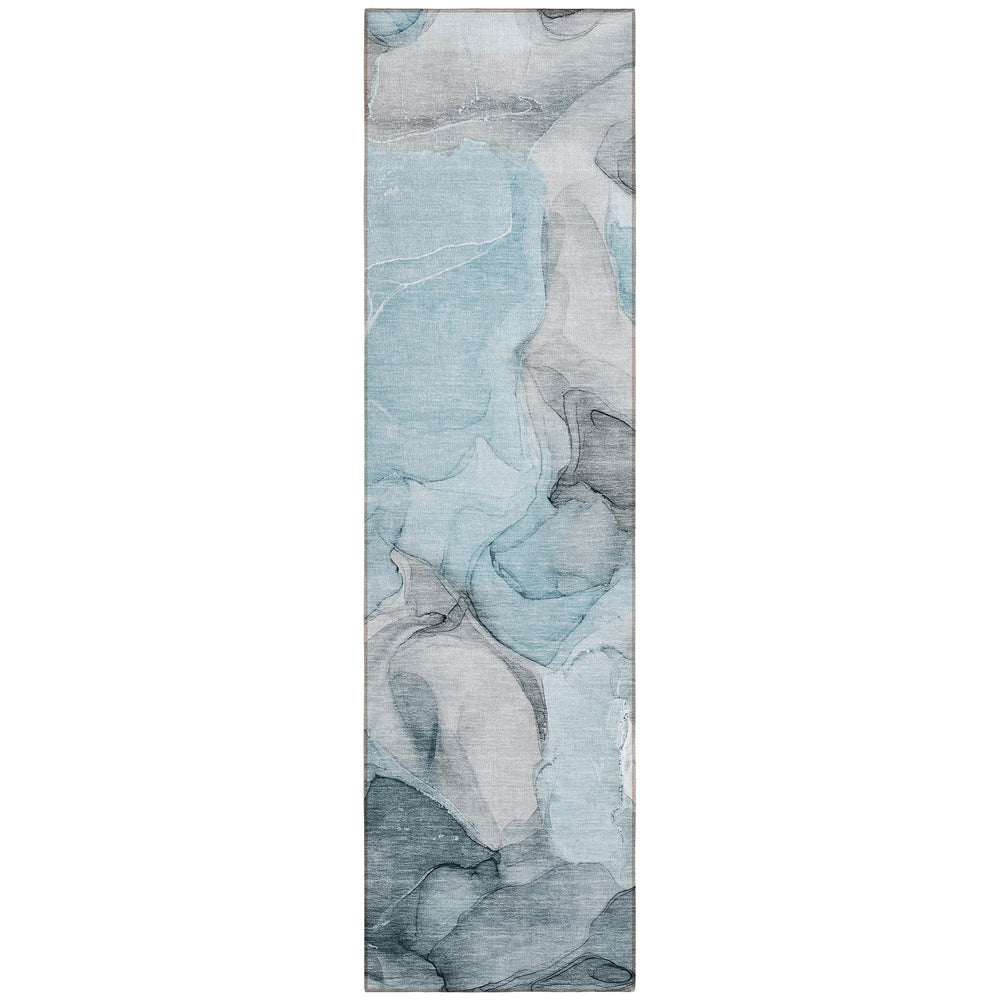 Addison Rugs Chantille ACN504 Teal 2'3" x 7'6" Indoor Outdoor Hallway Runner Rug Teal - 2'3" x 7'6"