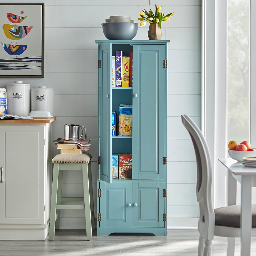 Simple Living Aston Modern Farmhouse Extra-Tall Cabinet Antique