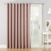 Sun Zero Barrow Energy Efficient Grommet Sliding Patio Door Curtain Panel 100" x 100 x 84 - Blush