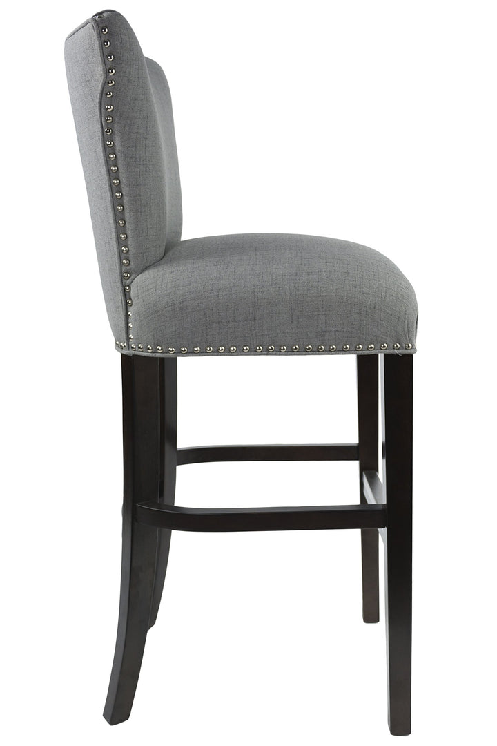 Sole Designs Bella Collection Modern Upholstered r Stool Chair With Concave