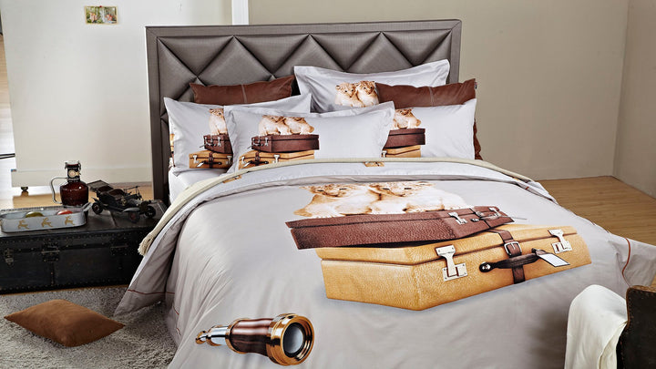 Dolce Mela DM484T 4-Piece Luxury Duvet Cover Set Twin