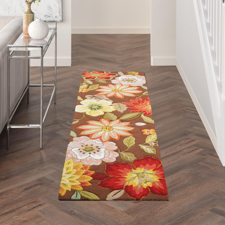 Nourison Fantasy Area-Rug Modern Floral Bed Room Living Room