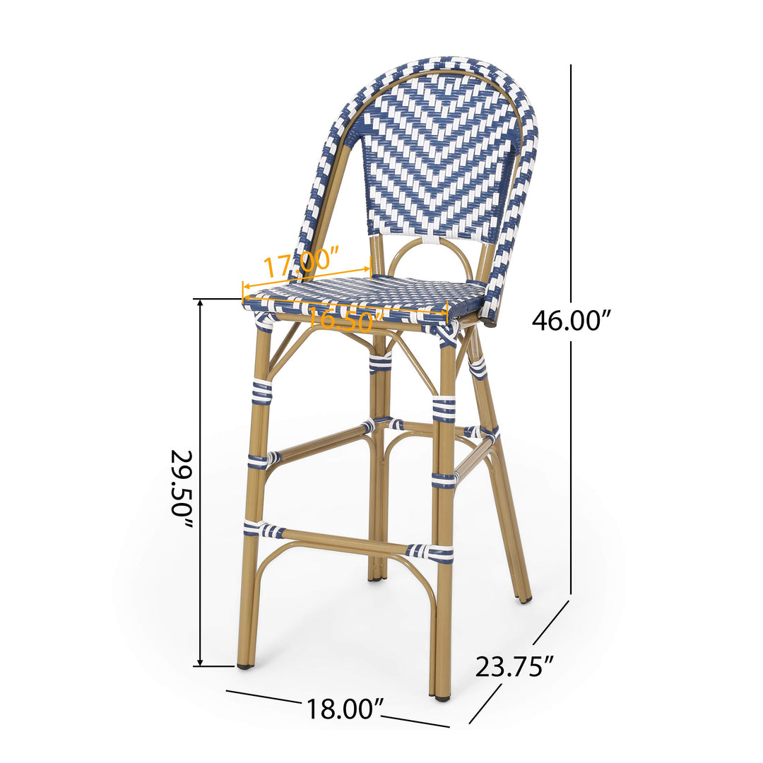 Christopher Knight Home 314446 Kinner Outdoor Barstool