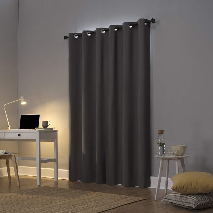 Sun Zero Cyrus Thermal Total Blackout Grommet Curtain Panel, Single Panel