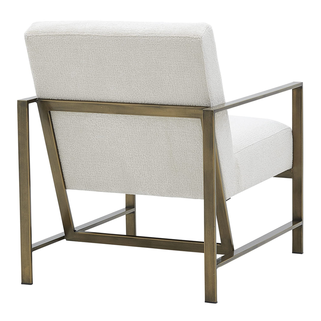 npd furniture and more Francis Fabric Arm Accent Chair Cream