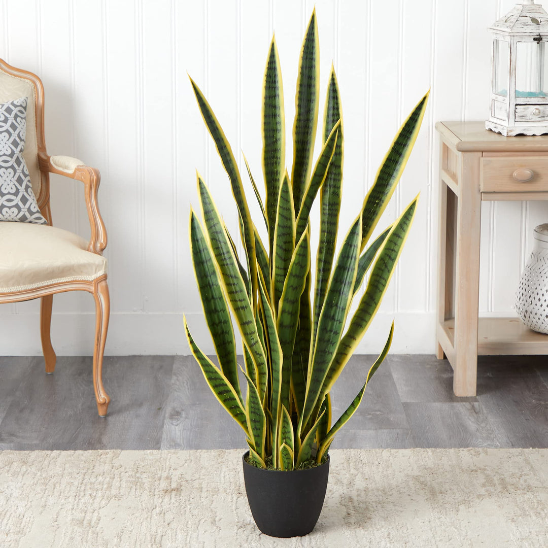 Nearly Natural 4ft. Sansevieria Artificial Plant