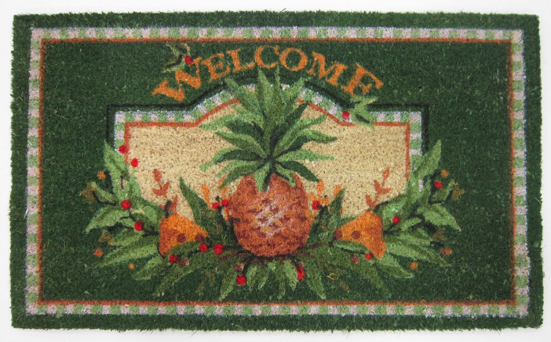 Peking Handicraft 30SER128C30 Welcome Pineapple Coirmat 30-Inch Length