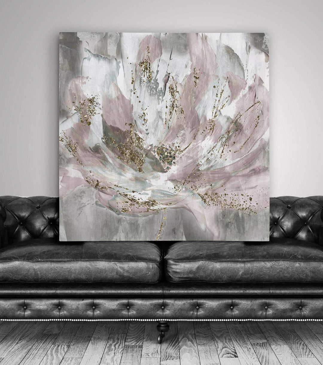 Wexford Home Home Blush Flower Power Gallery Wrapped Canvas Wall Art 40x40