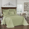 HISTORIC CHARLESTON King Charles Modern Farmhouse Floral Matelasse Bedspread Sage - King