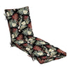 Arden Selections Outdoor Plush Modern Tufted Chaise Cushion 76 x 22 Water Simone Black Tropical