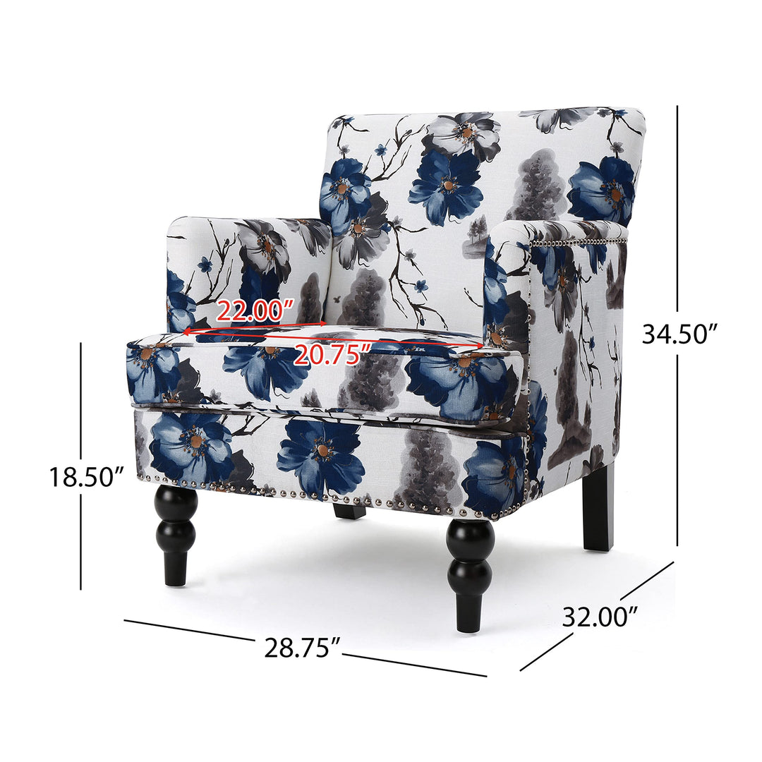 Christopher Knight Home Boaz Fabric Club Chair - Floral Print