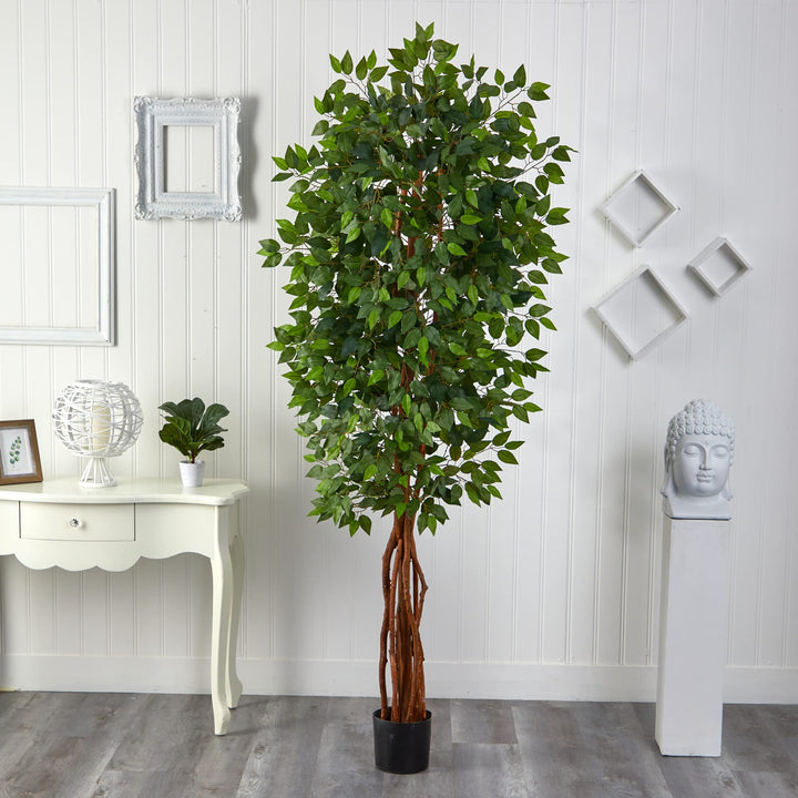 Nearly Natural 7.5ft. Super Deluxe Ficus Tree