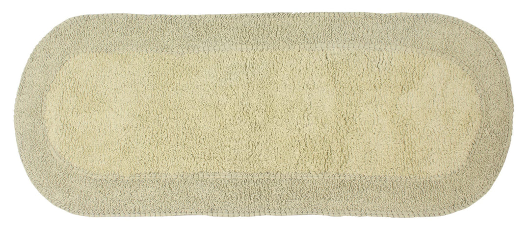 Home Weavers Double Ruffle Collection 100% Cotton Bathroom Rugs Set Washable Rug