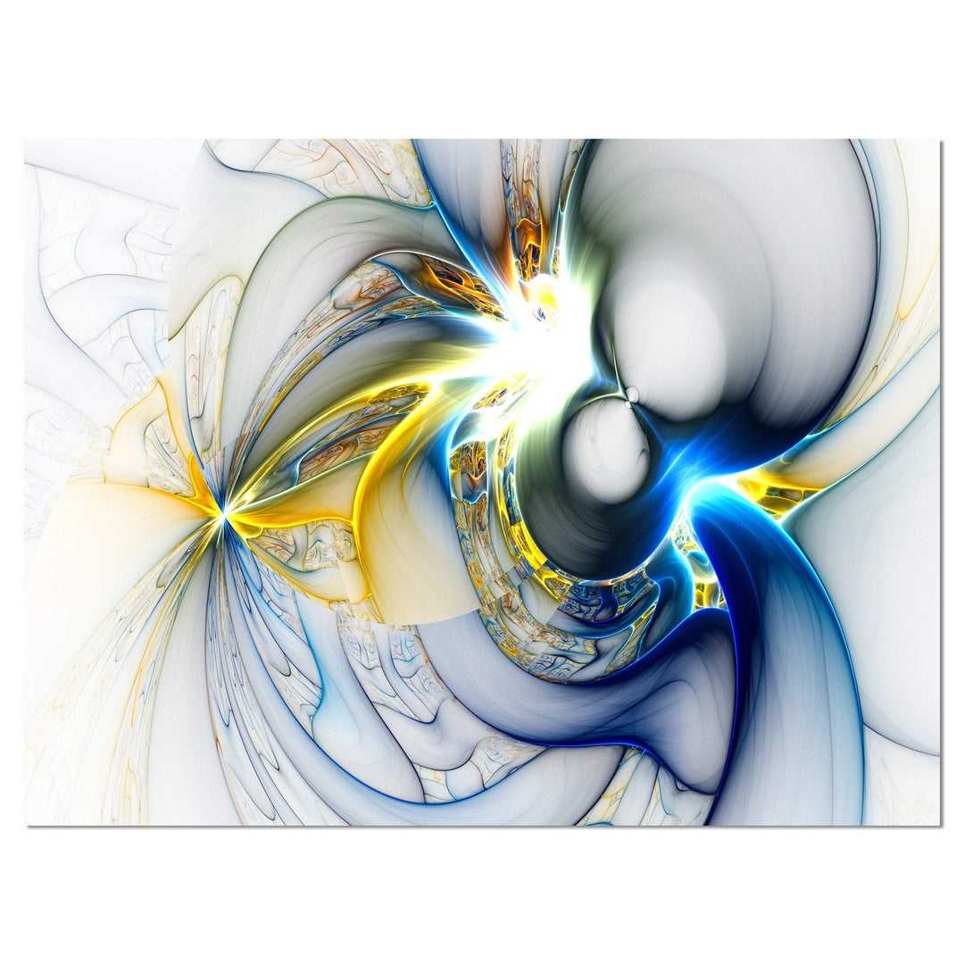 DESIGN ART Designart 'Shining Multi-Colored Plasma' Abstract Wall Art Canvas 32 in. wide x 16 in. high