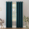 Sun Zero Barrow Energy Efficient Grommet Curtain Single Panel 54 x 54 - Teal