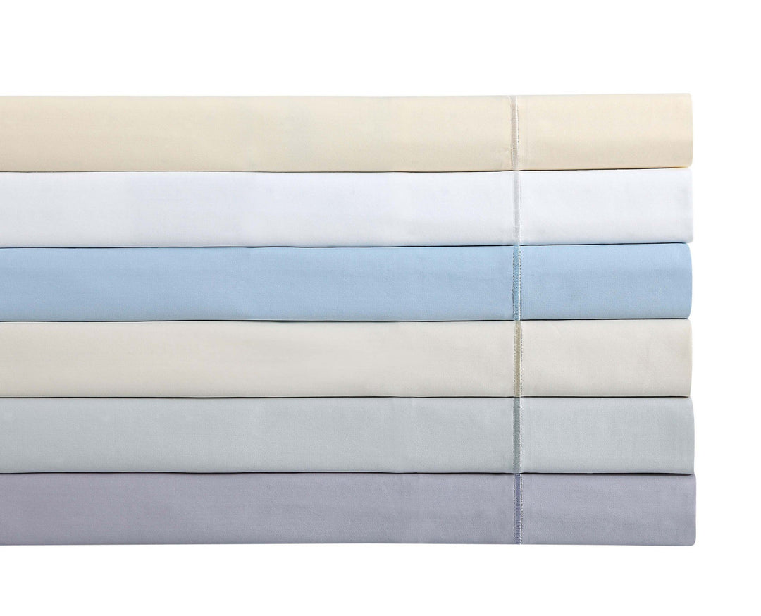 Charisma 310 Thread Count Classic Solid Cotton Sateen Queen Sheet Set Bright