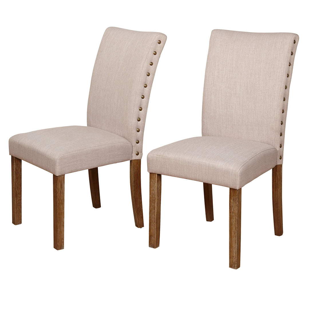 Target Marketing Systems Artwood Upholstered Dining Chair with Nailhead Trim Set