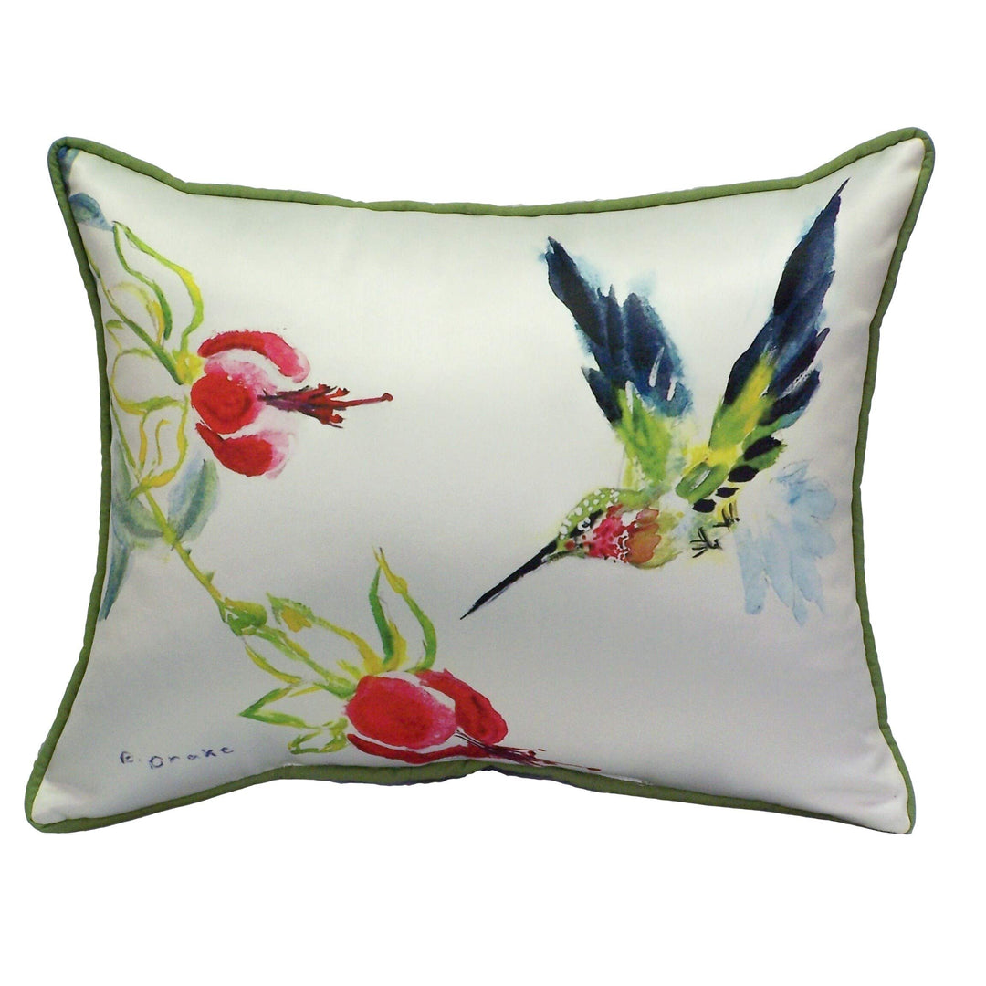 Hummingbird 16x20-inch Indoor/Outdoor Pillow Multi Color Animal Bird Country