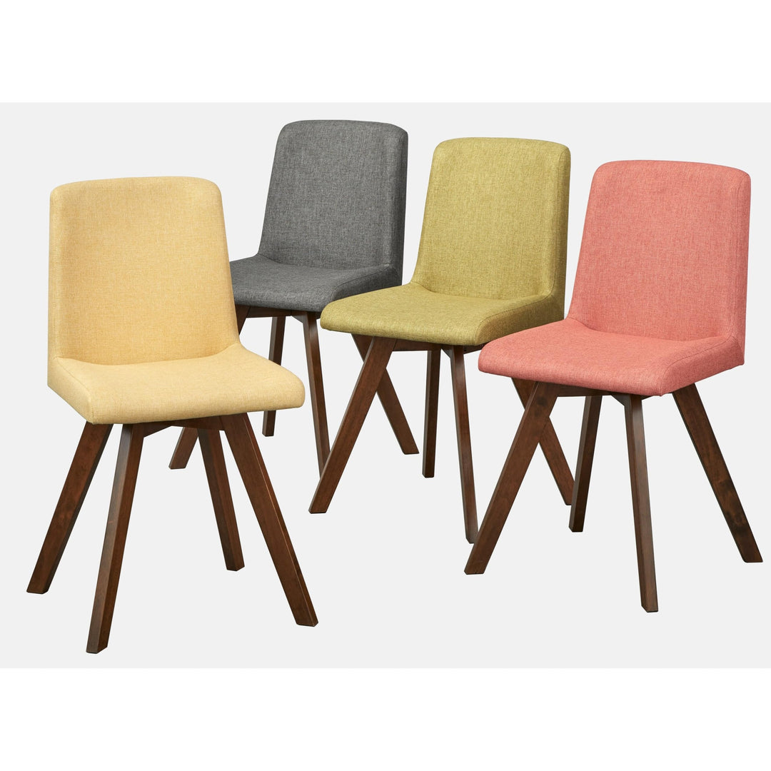 Solid Wood Dining Chairs (Set of 4) Multi Color Bohemian Eclectic Mid-Century