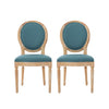 Christopher Knight Home Phinnaeus Fabric Dining Chairs 2-Pcs Set Dark Teal