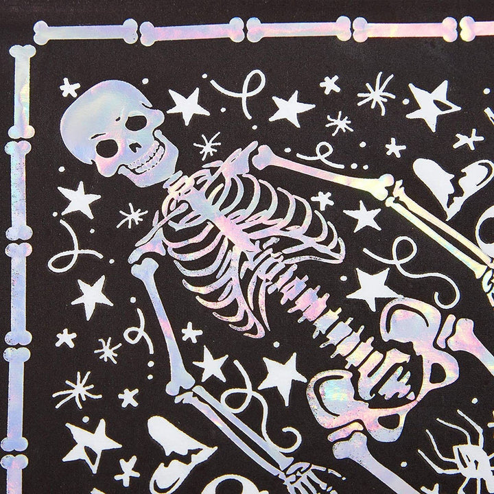 Spooky Central Skeleton Coffin Halloween Napkins (6.5 In 50 Pack)